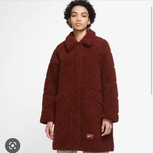 Nike Icon Winter Coat, Burnt orange/brown color, Size Medium